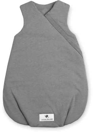 Julius Zöllner - Babyschlafsack Moon Jersey - 2.5 TOG - uni - OEKO-TEX Standard 100, Farbe:stone, Größe Schlafsack:62/68 (4-6 Monate)