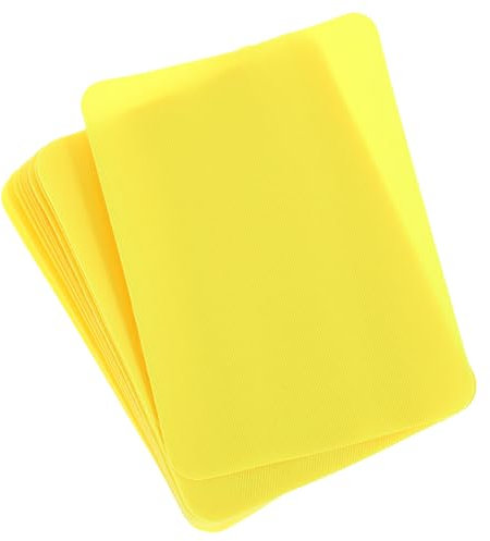 QUARKZMAN Aufbügelflicken für Kleidung Stoffreparaturflicken zum Aufbügeln 125mm x 95mm für Kleidung, Hosen, Taschen, Reparatur von Löchern und Dekoration, Packung mit 10 (Gelb)