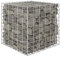 LAPOOH Lit surélevé Cube à Gabion Fil d'acier 60x60x60 cm,Bordure Pierre,Kit Gabion,Gabion Jardiniere