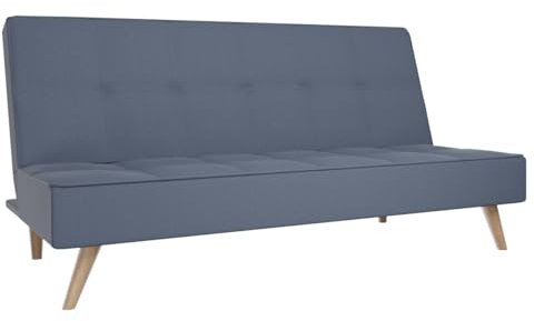 amuéblate online 3-Sitzer-Sofa, Modell Pocket, modernes Design, praktisch und funktional, Holz, Grau, 188 cm (L) x 88 cm (T) x 88 cm (H)