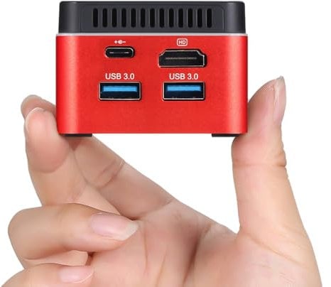 Sharevdi Mini PC NUC Box with Licence Mini Desktop PC, Intel J4125 4C/4T, 8G DDR4 256GB SSD 4K UHD/Dual-Band WiFi5.0/BT5.0/USB3.0/HD/Type-C/TF Slot for Business/Haus/Schule (8GB 256GB)