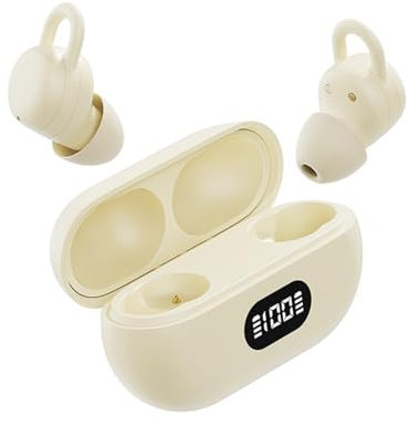 Bluetooth Sleep Soft Headphones In Ear Noise Cancelling Earphones for Side Sleeping Small Mini Invisible TWS Wireless Sleep Earbuds Bluetooth 5.3 Ear Buds Noise Cancelling for iPhone Android Small Ear