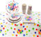 BERRYLION Rainbow Birthday Party Tableware Set 131 Pcs Paper Plates Cups Napkins and Tablecloth Rainbow Birthday Party Decorations Party Supplies for 30 Guests