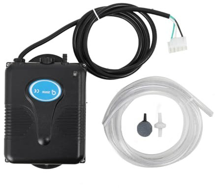 NICCOO Pool Ozongenerator 200mg/h, Ozonisator Wasserreiniger Ozon-Generator mit Rückschlagventil PVC-Rohr, Ozongerät Für Whirlpool, kleine Pools, Badewannen