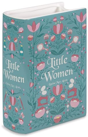 Steel Mill & Co Originelle große dekorative Vase in Buchform, Keramikvasen für Heimdekoration, niedliche Bücherregal-Dekoration, einzigartige Vase für Buchliebhaber, kleine Frauen