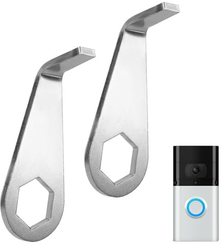 2pcs Doorbell Key Tool, 1.77x0.51 Inch Doorbell Open Key Replacement Video Doorbell Key Replacement Accessories Compatible with All-New Ring Battery Doorbell (2024)