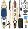 Devoko Stand Up Paddling Board, Aufblasbares SUP Board 330 * 76 * 15cm, 2-in-1 Stand Up Paddle mit Kajaksitz & Zubehör, Bis 130kg, Ideal zum Surfen, Angeln, Yoga, Khaki