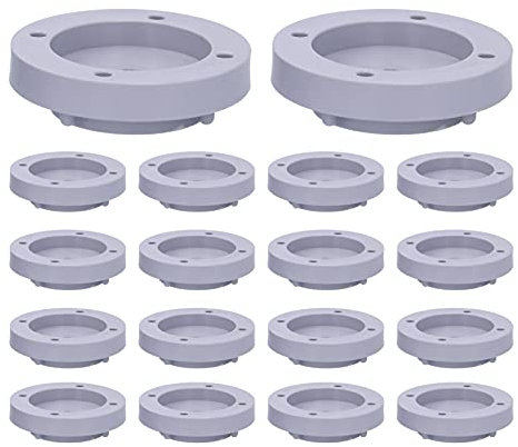 Piedini per lavatrice, antivibrazioni, antiscivolo, riduzione del rumore, cuscinetti ammortizzanti per elettrodomestici e mobili, in resina grigia, fibra di plastica, 6x6 cm,