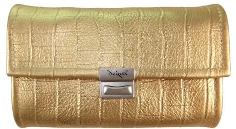 déqua G8 Leder Unikat Geldbörse Gold