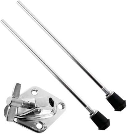 Harilla 2x Bass Drum Beine, Professionelle Gerade Kick Drum Beine für Precussion Instrument Ersatz