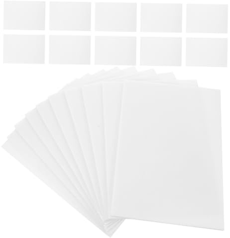 HOMSFOU 100 Stück A4 Schaumstoff-Druckplatten Weiß Bastelset Für Kinder Diy Bastelbedarf Scrapbooking Kartenherstellung Unterrichtsmaterial