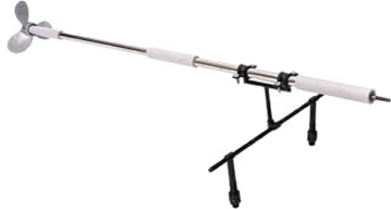 Außenborder Motor Akku-Trolling-Außenbordmotor mit Klemme und 3-Blatt-Antrieb, Einstellbohrpropellermotor für Kanu-Fischerboote, Schub für Salzwasserstrahlruder(With Bracket,L-125cm(49 1/4))