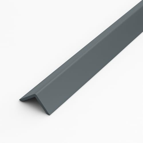 Anthracite Grey 1 Metre UPVC Plastic Rigid Angle 25 x 25mm Corner Cover Trim 90 Degree