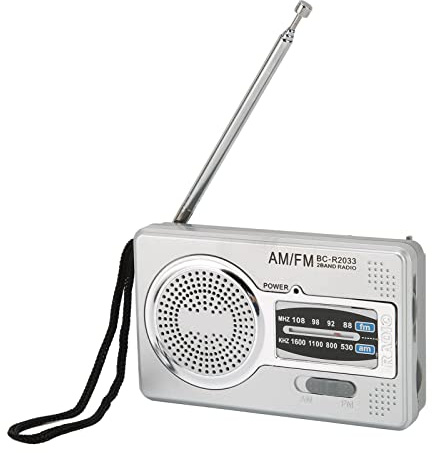 Ausla AM FM Radio Portable, Radio Transistor Rétro avec Haut-parleurs et Prise Casque pour Divertissement à la Maison, en Déplacement et en Voyage