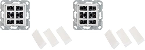Gira 283203 Wippschalter Wechsel 3 Fach System 55, reinweiß (Packung mit 2)
