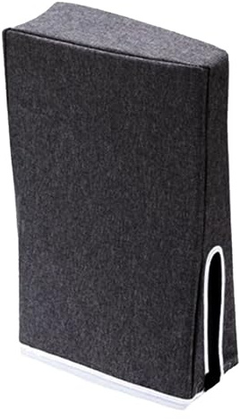 MechKit Housse Anti-poussière Verticale pour Console de Jeu, Protection en Tissu Oxford pour Salon et Chambre à Coucher (Noire)