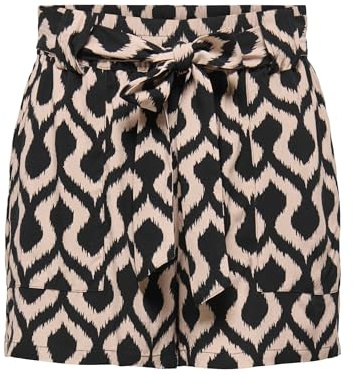 ONLY Damen ONLNOVA LIFE VIS TALIA SHORTS WVN (DE/NL/SE/PL, Alphanumerisch, XS, Regular, Regular, Rough nomad)