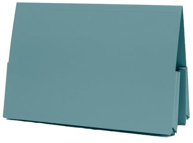 Exacompta - Ref 214-BLUZ Pack of 25- Guildhall Double Pocket Legal Wallet, 315gsm Premium Quality Heavyweight Manilla, A4 & Foolscap - Blue