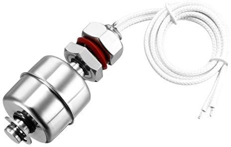 Sourcingmap Stainless Steel Float Switch for Water Pump Tank Swim Pool Garden Pond Liquid Water Level Sensor M10 61mm Length