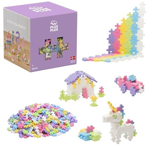 Plus-Plus Mini Pastell 600 Stück, Kreativ Baustein Konstruktion Spielzeug Kind 52132