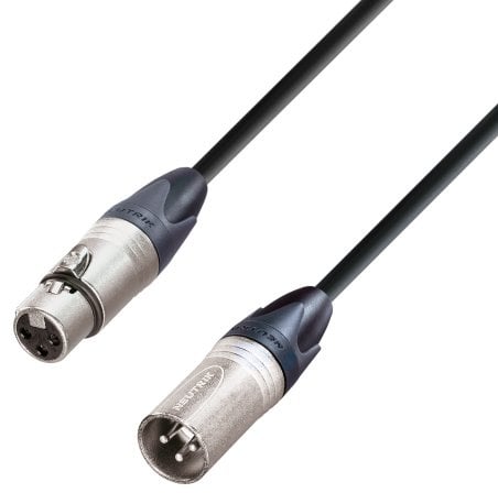 Adam Hall Cables5 STAR DMF 2000 - DMX Kabel, Neutrik 3-Pol XLR male auf 3-Pol XLR female, schwarz, 20m