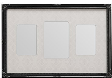 Premier Housewares Multi-Photo Frame for 3 Photos, Black