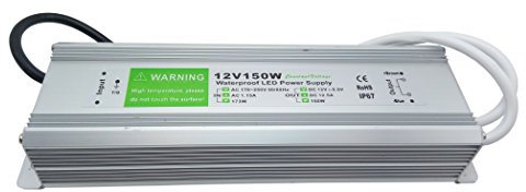 YXHL® Trasformatore 150W (Striscia LED alimentatore) 12v (Modulo Driver Led) impermeabili IP67, 90-250v Alimentazione elettrica di illuminazione esterna