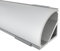 Alumino | LED Aluminiumprofil Eloxiert | 200 cm | Eckprofil | Opale Abdeckung | für 12 mm LED-Streifen | 2m | Weser