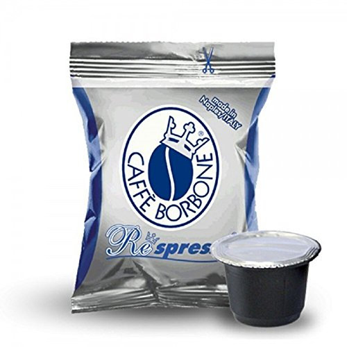Caffè Borbone Capsules à café, compatibles avec les machines à café Nespresso - Mélange au choix : bleu, rouge, noir, or dek 300 bleu