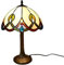 Tiffany-Leuchte Tiffany-Lampe Glas-Tischleuchte Chantal-M H46cm Fassung E27 echtes Glas Tischlampe Dekoleuchte