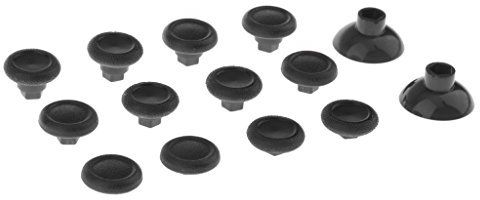 Sharplace 14IN1 Abnehmbar Daumenstiel Abdeckungen -Kappen Thumb Stick Griff für/Gamecontroller, Schwarz