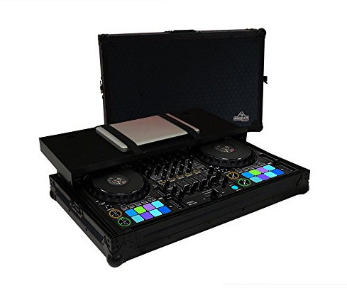 Gorilla Pioneer DDJ-1000 DJ Controller Flight Case Workstation with Laptop Shelf (Stealth Black HEX)