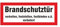 Brandschutztür Hinweis Aufkleber Achtung Farbe Rot, 210 x 78 mm