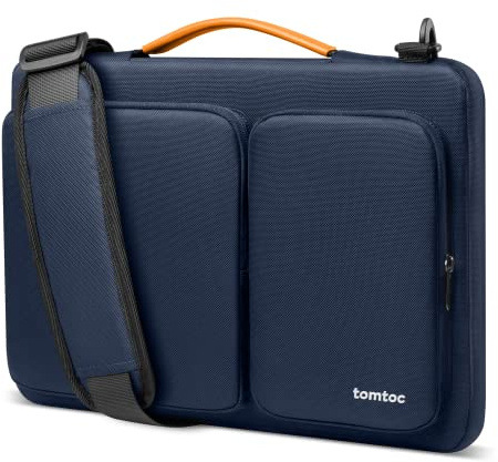 tomtoc 360 Protective Laptop Shoulder Bag for 16-inch MacBook Pro M5/M4/M3/M2/M1 Pro/Max 2026-2019, Water-resistant Sleeve for Dell XPS 15 Surface Book 3 The New Razer Blade 16
