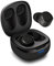 August Wireless Earbuds + Portable Charging Case EP800 - True Wireless Earphones + DSP Noise Cancelling/Bluetooth 5.0 / Waterproof/Integrated Microphone 25h Battery Life for Sport/Work - Black