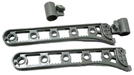 Hershii 2Pcs Grey Hook Hanger Accessories with Screw And Chuck for Plant Stand Tension Pole