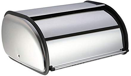 1pc Bread Anti-Fingerprint Stainless Steel Kitchen Counter Boxes Bread Storage 17.1* 10.61 * 7.07 Panera