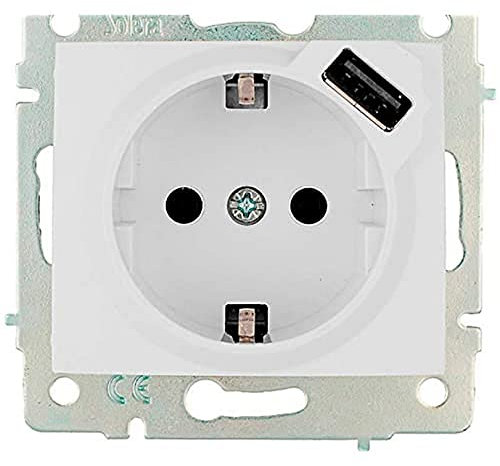BASE BIPOLAR CON T/T LATERAL 16A 250V CON USB POWER S.EUROPA SOLERA