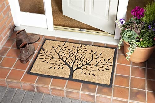 PRIDE OF PLACE Large Front Door Mat for Outdoor Use | Heavy Duty Welcome Mat (100% Natural Coir) with Non Slip Latex Backing (60x90cm)