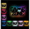 RGB Lampada da parete luce notturna Gamezone con telecomando Regalo Gaming Accessori Regalo Regali Camera Deco