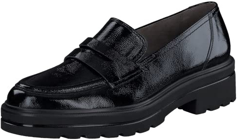 Paul Green Damen SUPER Soft Loafer, Frauen Slipper,Mokassins,Halbschuhe,Slip-ons,Slides,Schlupfschuhe,schluepfschuhe,büro,Schwarz (SCHWARZ),38.5 EU / 5.5 UK