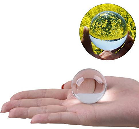 Garneck Kristallkugel Fotografie Transparente Glasball Für Feng Shui Meditation Und Kreative Deko Im Büro Oder