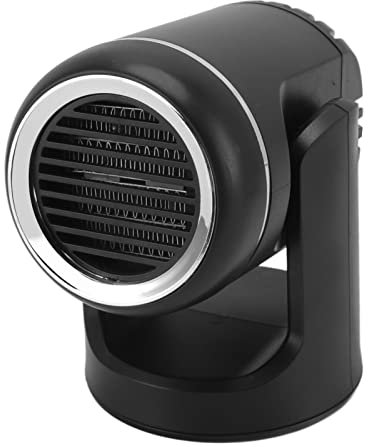 Heayzoki Riscaldatore per Auto, 12V 200W Sbrinatore per Parabrezza Portatile per Auto con Base Girevole a 360 Gradi, Sbrinatore per Sbrinamento a Riscaldamento Rapido per Auto SUV
