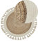 Runder Teppich mit Fransen Jute ⌀ 120 cm beige SAMSUN