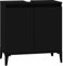 vidaXL Sink Cabinet Black 58x33x60 cm Engineered Wood