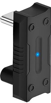 QIANRENON Super breiter USB C U förmig Adapter 10Gbps USB3.1 Type C Stecker auf Buchse 180 Grad Winkel Weit Anschluss,13,5mm Abstand,100W Aufladen/4k HD/LED, für ROG Ally Steam Deck Phone Tablet