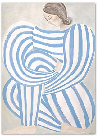 LVTFCO Sofia Lind Pyjamas Girl Poster und Drucke, abstrakte Sofia Lind Leinwand-Wandkunst, Sofia Lind Gemälde, Sofia Lind Bild für Heimdekoration, 50 x 70 cm, ohne Rahmen