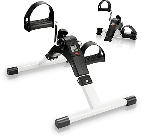 Sonnewelt Heimtrainer, Mini-Heimtrainer mit LCD-Monitor, Arm- und Beintrainer, Pedaltrainer für Ausdauertraining, Einstellbarer Widerstand, Bewegungstraining Fitnessgerät für Zuhause Büro