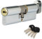 XFORT Colossus Dual Finish 3 Star Kitemarked Thumb Turn Euro Cylinder Lock 50EX/40T (90mm), British Standard TS007 Anti-Snap Barrel Lock, Upvc Door Lock.