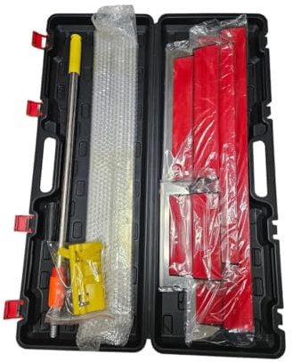 Kit Spatole Professionali per Lisciatura | Spatola per Stucco 25CM, 40cm, 60cm e 80cm | lama in acciaio inox compresa la lama di ricambio e l'asta di prolunga e aggangio per spatola 11 pz.